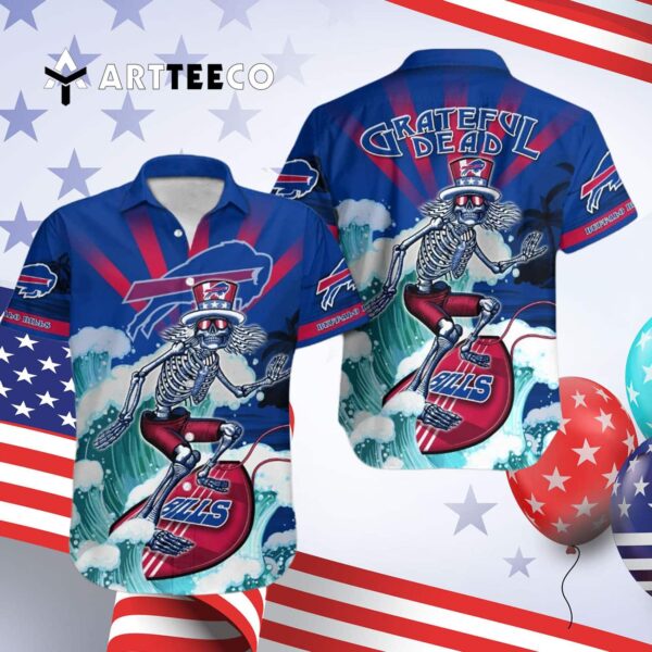 Buffalo Bills Halloween Surf Hawaiian Shirt 4