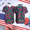 Buffalo Bills Hibiscus Flowers Pink Blue Hawaiian Shirt 4