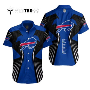 Buffalo Bills Line Wave Magic Hawaiian Shirt 1