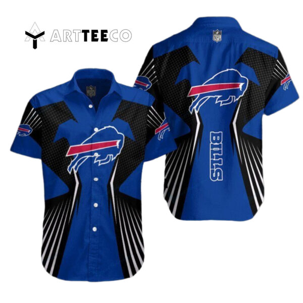 Buffalo Bills Line Wave Magic Hawaiian Shirt 1