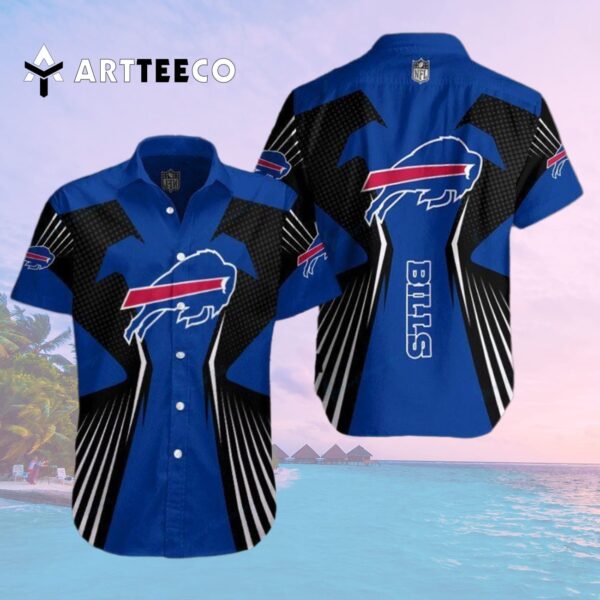 Buffalo Bills Line Wave Magic Hawaiian Shirt 2