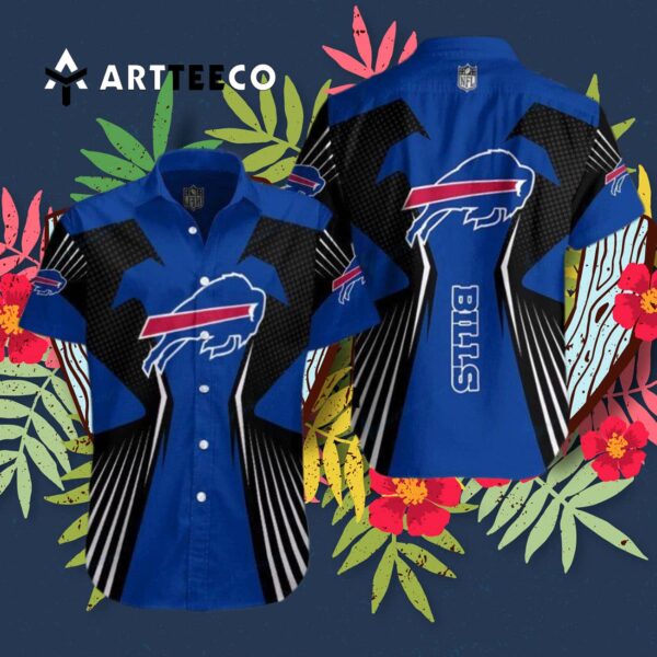 Buffalo Bills Line Wave Magic Hawaiian Shirt 3
