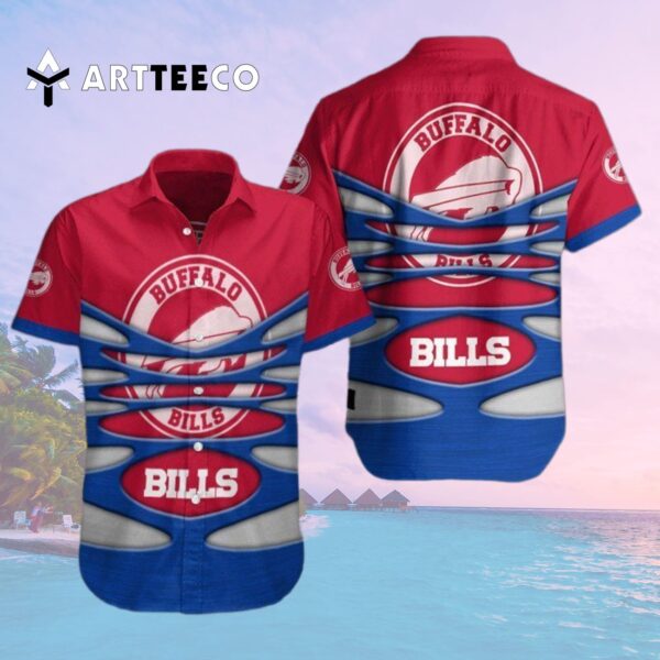 Buffalo Bills Logo Sport Pattern V8 Hawaiian Shirt 2