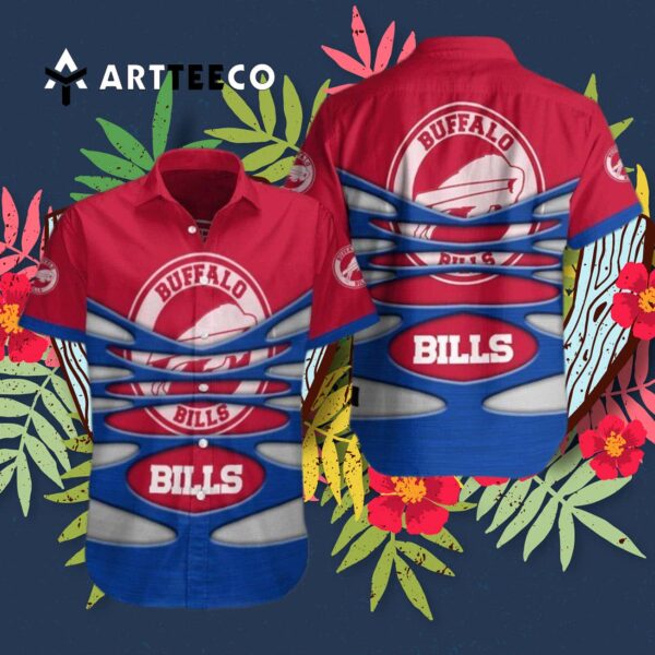 Buffalo Bills Logo Sport Pattern V8 Hawaiian Shirt 3