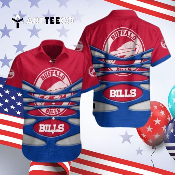 Buffalo Bills Logo Sport Pattern V8 Hawaiian Shirt 4