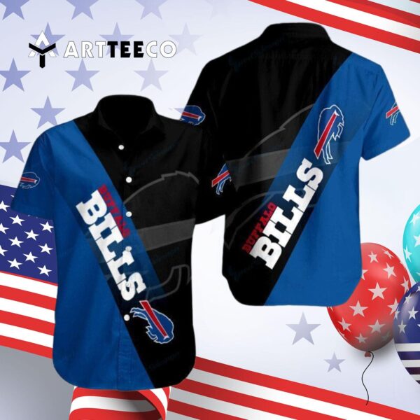 Buffalo Bills Logo Team Football Hawaiian Shirt 4