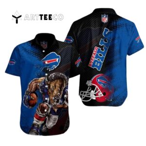 Buffalo Bills Mascot Pattern Hawaiian Shirt 1
