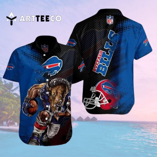 Buffalo Bills Mascot Pattern Hawaiian Shirt 2