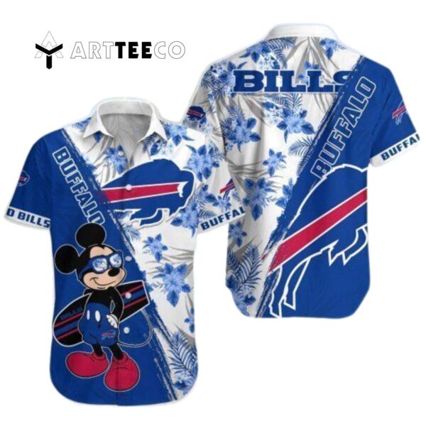 Buffalo Bills Mickey Mouse Tropical Hawaiian Shirt 1