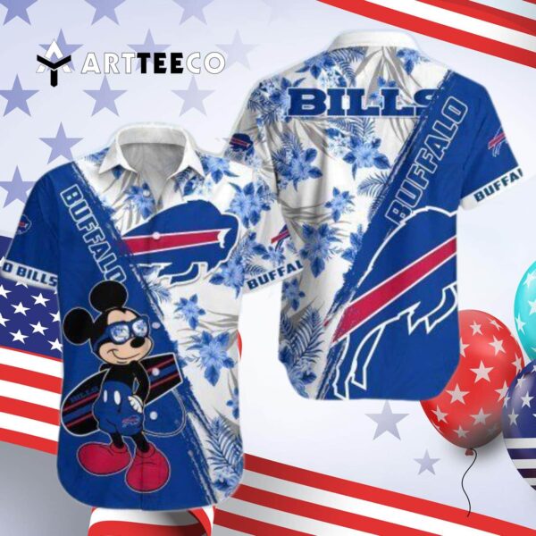 Buffalo Bills Mickey Mouse Tropical Hawaiian Shirt 4