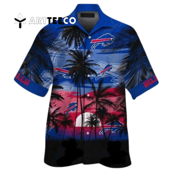 Buffalo Bills Palm Tree Sunset Hawaiian Shirt 1