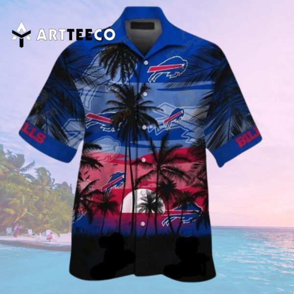 Buffalo Bills Palm Tree Sunset Hawaiian Shirt 2