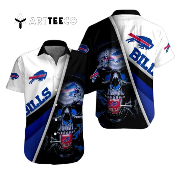 Buffalo Bills Skull Magic Art Hawaiian Shirt 1