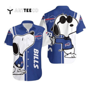 Buffalo Bills Snoopy Beach Hawaiian Shirt 1