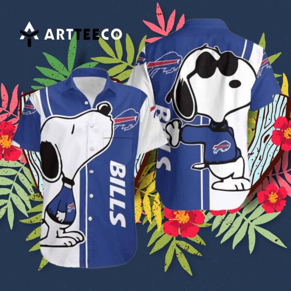 Buffalo Bills Snoopy Beach Hawaiian Shirt 3