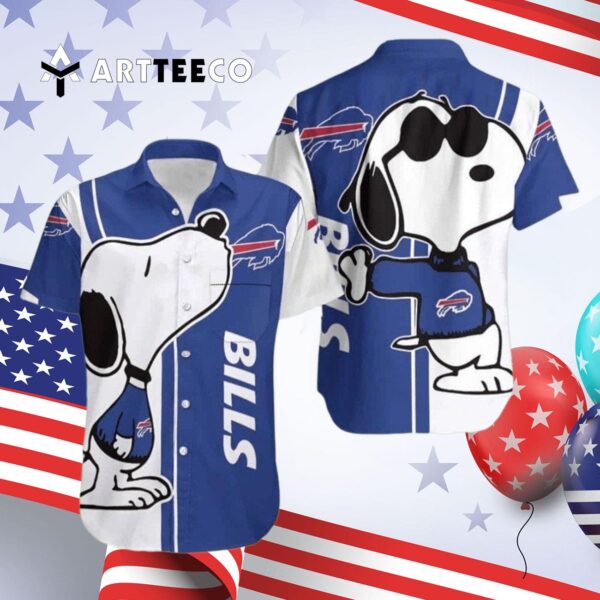 Buffalo Bills Snoopy Beach Hawaiian Shirt 4
