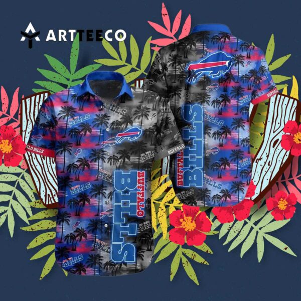 Buffalo Bills Tropical For Summer 2024 Vintage Style Hawaiian Shirt 3