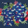Buffalo Bills White Hibiscus Flowers Blue Hawaiian Shirt 3