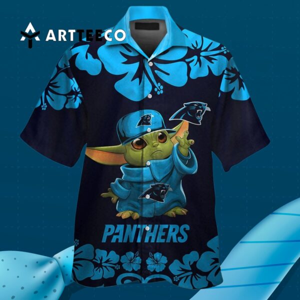 Carolina Panthers Baby Yoda Hawaiian Shirt 3