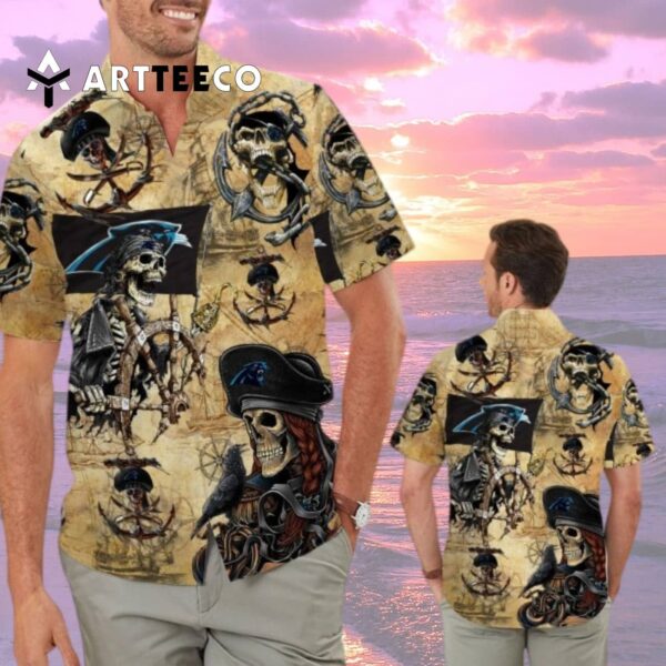 Carolina Panthers Pirates Retro Hawaiian Shirt 2