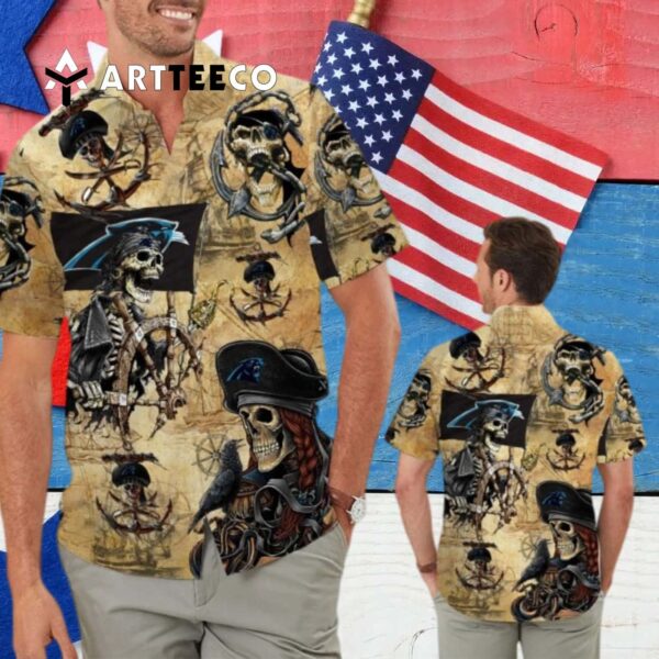 Carolina Panthers Pirates Retro Hawaiian Shirt 4