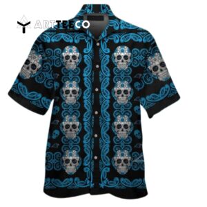 Carolina Panthers Skull Hawaiian Shirt 2 1