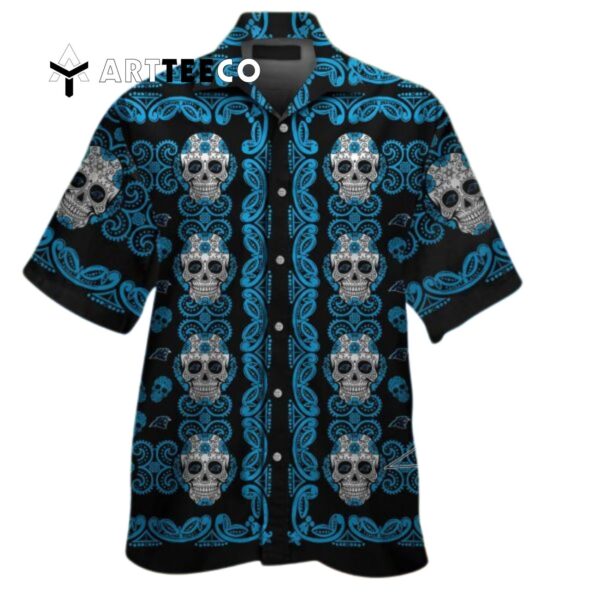 Carolina Panthers Skull Hawaiian Shirt 2 1