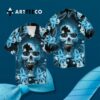 Carolina Panthers Skull Hawaiian Shirt 3