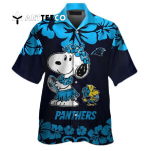 Carolina Panthers Snoopy Hawaiian Shirt 1