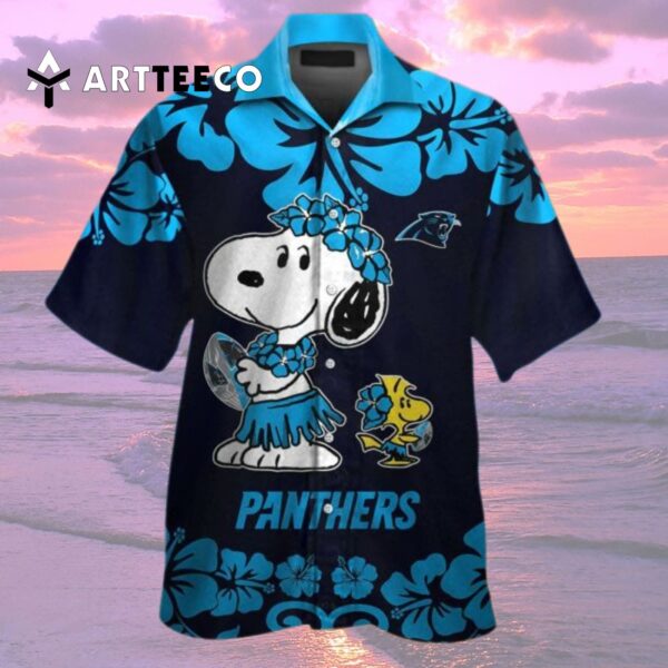Carolina Panthers Snoopy Hawaiian Shirt 2