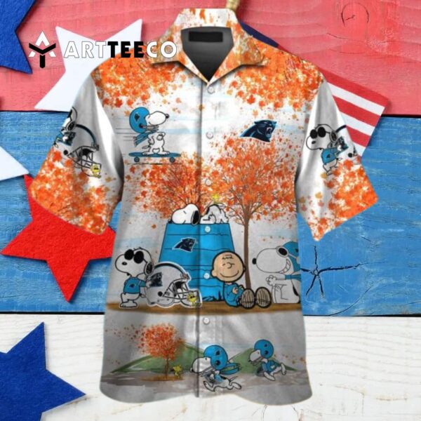 Carolina Panthers Snoopy Hawaiian Shirt 3 4