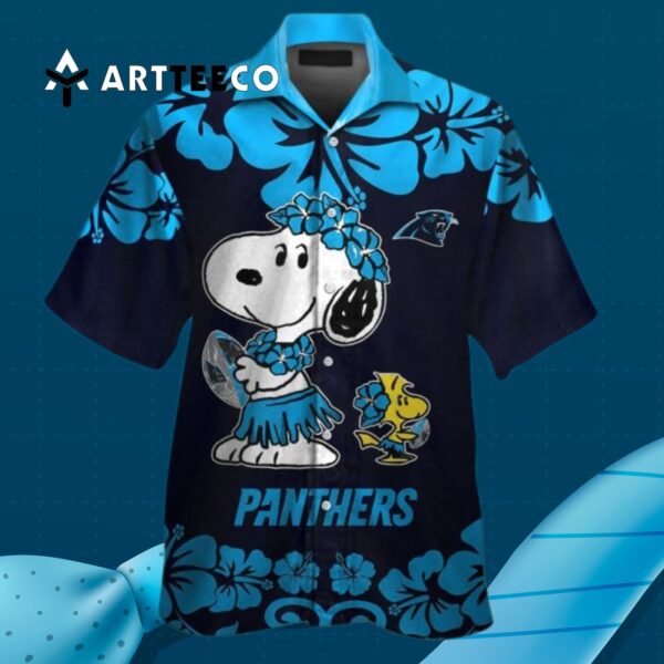 Carolina Panthers Snoopy Hawaiian Shirt 3