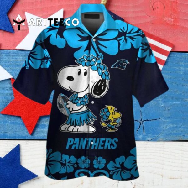 Carolina Panthers Snoopy Hawaiian Shirt 4