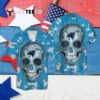 Carolina Panthers Sugar Skull Hawaiian Shirt 4