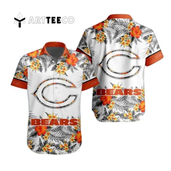 Chicago Bears Floral Tropical Team Hawaiian Shirt 1