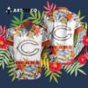 Chicago Bears Floral Tropical Team Hawaiian Shirt 3