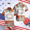 Chicago Bears Floral Tropical Team Hawaiian Shirt 4