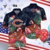 Chicago Bears Flower Full Printing Hawaiian Shirt 4