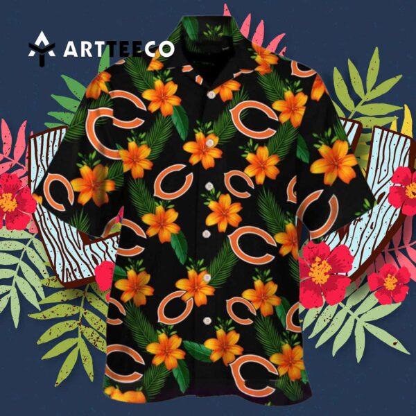 Chicago Bears Great Floral Tropical Team Hawaiian Shirt 3