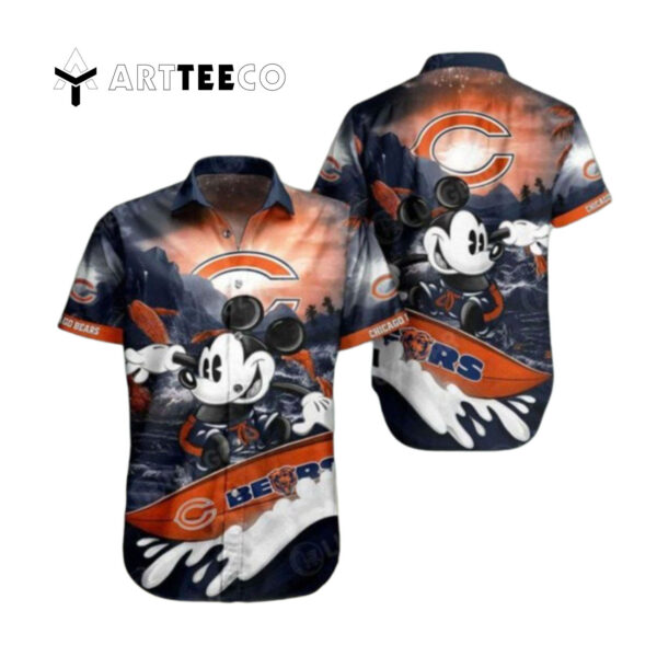 Chicago Bears Mickey Graphic Hawaiian Shirt 1