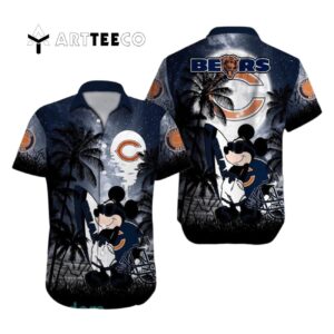 Chicago Bears Mickey Mouse Aloha Summer Hawaiian Shirt 1