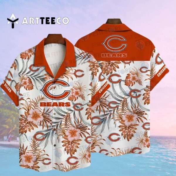Chicago Bears Pattern Hawaiian Shirt 2
