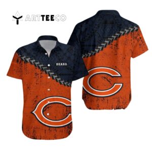 Chicago Bears Polynesian Tattoo Hawaiian Shirt 1