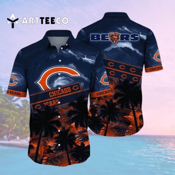Chicago Bears Sun Kissed Aloha Hawaiian Shirt 2