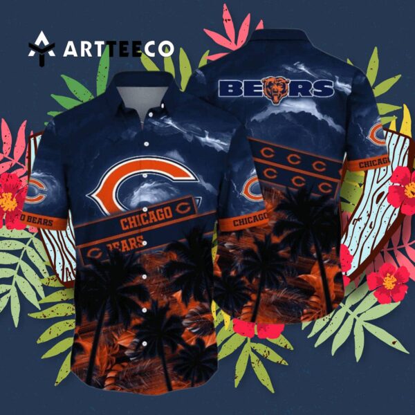 Chicago Bears Sun Kissed Aloha Hawaiian Shirt 3