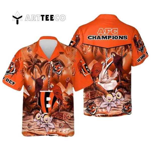 Cincinnati Bengals Afc Champions Aloha Beach Hawaiian Shirt 1
