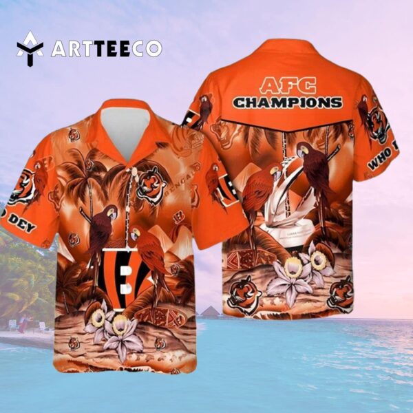 Cincinnati Bengals Afc Champions Aloha Beach Hawaiian Shirt 2