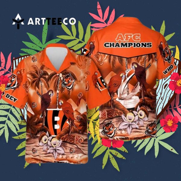 Cincinnati Bengals Afc Champions Aloha Beach Hawaiian Shirt 3