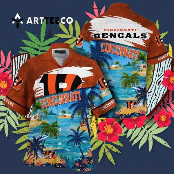 Cincinnati Bengals Beach Summer Hawaiian Shirt 3