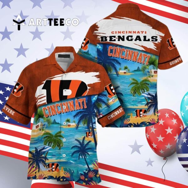 Cincinnati Bengals Beach Summer Hawaiian Shirt 4